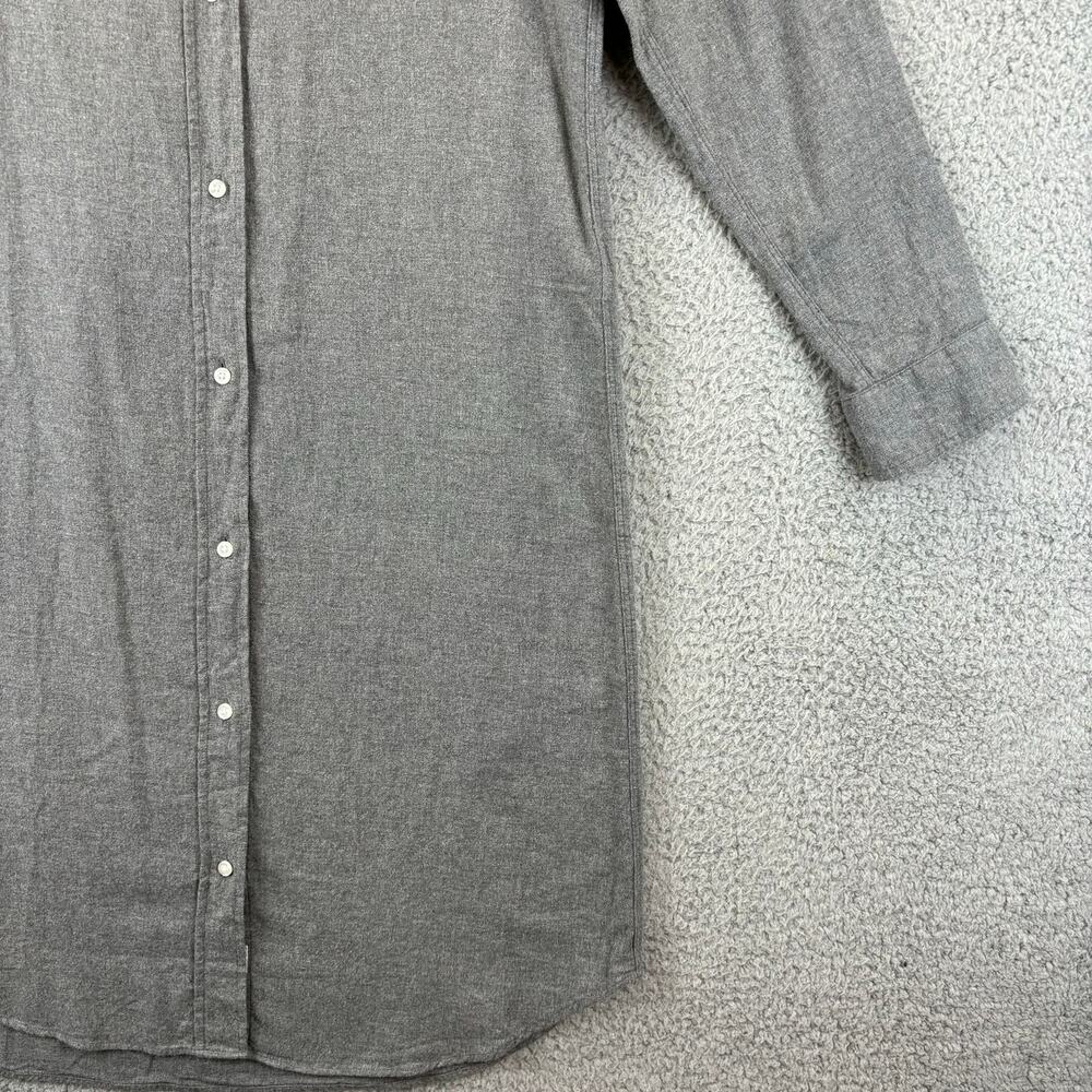 Grayson The Hero Midi Dress Small Flannel Lagenlook Cozy Cabin Casual Gray - Picture 4 of 13